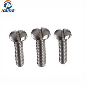 Stainless Steel Slotted Screw, Pan Head Slotted Machine Screw, Slotted Screw