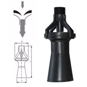 Durable Stainless Steel Mixed Flow Nozzle for Industrial Applications
