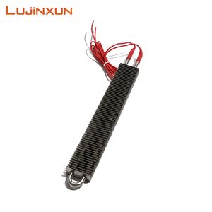 M18 Stainless Steel Thread Rectangle Finned Air Heating Element 80X40mm Fin Plate 230V 300/400/500/600mm Heater Resistance with Wire for Cabinet