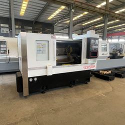 Small Flat Bench Cutting Horizontal Metal CNC Lathe Machine