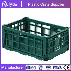 Collapsible Foldable Crate Plastic Box Storage Crate Fruit Vegetable Baskets