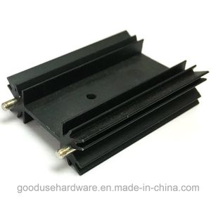 Ss212X Aluminum Black Heatsink Heat Sink Audio Amplifier