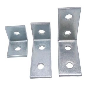 L-Shaped Connecting Bracket with 4 Bolt Holes
