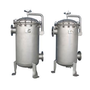 Industrial Stainless Steel Water Filter Housing Flash Open Multi Bag Filter Housing
