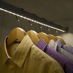 DC12V Motion Sensor Automatic Customize Hotel Furniture Hanging Closet Rod Light Wardrobe LED Sensor Light