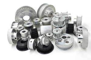 Aluminum Timing Belt Pulley with   P2m, P3m, P5m, P8m, P14m