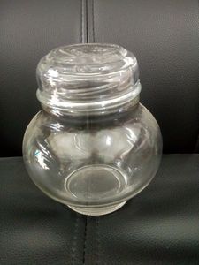 Glass Storage Container and Jar with Lid
