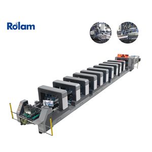 Automatic Intelligent 4 and 6 Corner Packaging Compact Cardboard Straight Line Gluing XL 110cm Paper 4 6 Corners Box Carton Packer System Folder Gluer Machine