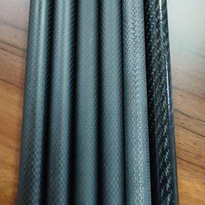 φ 50mm, Length0.5 M, 3K Flat Grain Matted Carbon Fiber Round Tube