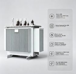 10kv 10-2500kVA 3-Phase Oil Immersed Compact Isolation Photovoltaic Solar Step-Down Aluminum/Copper Large Power Distribution Transformer for 220V/380V Grid