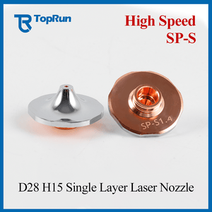 Single Double Layer D28 Nozzle Spare Parts Laser Cutting Nozzle