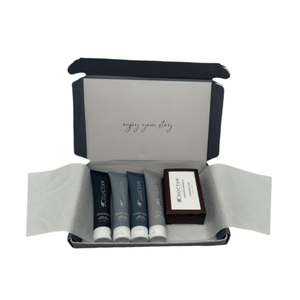 Customized Hotel Bathroom Amenities Set Airplane Box Packing Case for Travel