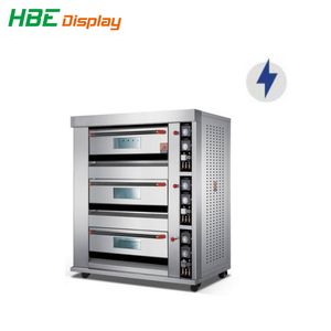 High Efficiency Pizza /Bread Commercial 3 Deck 6 Tray Electric Standard Deck Oven