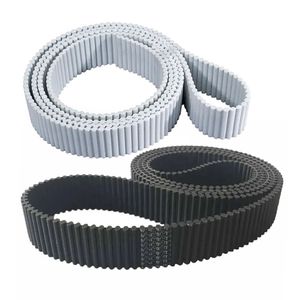 Factory Wholesale 3m 5m 8m XL L H T5 T10 At10 S8m Toothed Polyurethane PU Rubber Synchronous Belt Industrial Transmission Double Sided Teeth Timing Belts