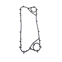 Oil & HVAC Systems NBR Nitrile Gasket, Pressure Isolation Plate Heat Exchanger NBR Nitrile Gasket