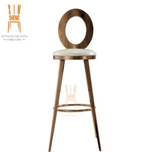 New Design Stainless Steel Chair Event Gold Bar Stool Bar Chair
