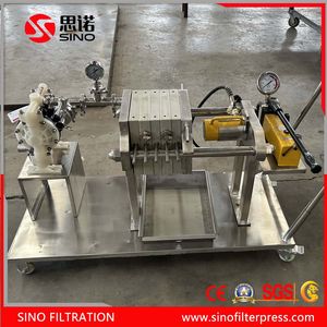 250 Manual Hydraulic Diaphragm Experimental Filter Press