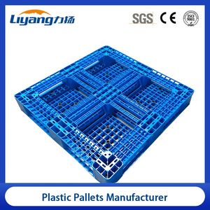 High Quality Export Logistics Pallets Stackable Euro 100 X 100 Cm Heavy Duty HDPE Plastic Pallet for Europe
