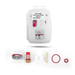 Wp17 18 26 TIG Welding Torch 1.6 2.0 2.4 3.2mm Pyrex Glass Cup Gas Lens Kit