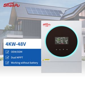 High Quality 4kw/6kw Pure Sine Wave Power Inverter MPPT Charging Controller off Grid Hybrid Solar Inverter for Lead-Acid Lithium Batteries