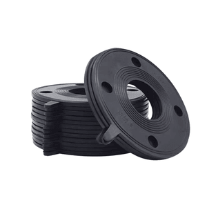 Thickened Rubber Flange Gasket, Circular with Holes, Fluorinated Nitrile Rubber Gasket