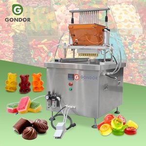 Henan Linear Small Project Vitamin Hard Sweet Jelly Chocolate Depositor Gummy Deposit Wax Candy Make Spiral Lollipop Machine