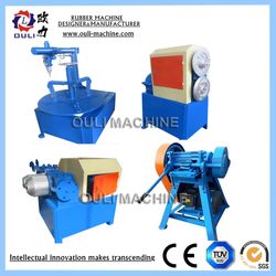 Less Investment Waste Tire Recycling Plant with Rubber Cutters and Rubber Crusher