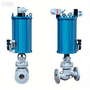 Pneumatic Globe Valve Flange Connection Carbon Steel Normal Temperature General Use