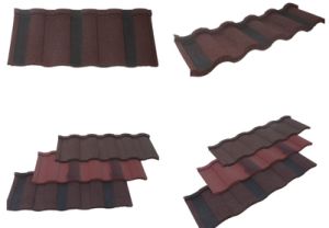 Roofing Material Al-Zinc & Colorful Stone Chips Coating Steel Panel Anti Fade Sound Proof Stone Coated Roof Sheet Tile in China