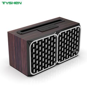 Wooden Bluetooth Speaker Output 10W with Phone Holder