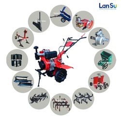 Multi Purpose 6.6kw Agriculture Machinery Power Tiller Petrol Motocultor