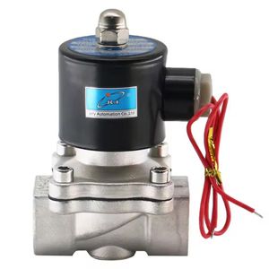 2s Series 2/2 Way Direct-Acting Normally Closed Stainless Steel Pneumatic Electric Water Solenoid Valve AC220V DC24V