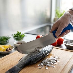 Commercial-Grade 12.5" Stainless Steel Fish Spliter Knife Heavy Duty for Seafood Butchery