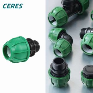 Male Threaded Coupling PP Compression Fittings for Garden Water Irrigation