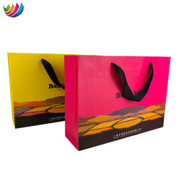 10% off Custom Bag Pure Color Simple Fashion Handbags Kraft Paper Bags for Shopping/Party/Tea/Shoes/Clothes