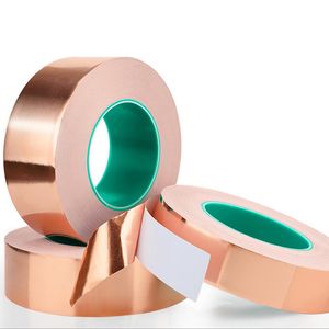 Double Conductive & Non-Conductive Adhesive Copper Foil Tape for EMI Shielding