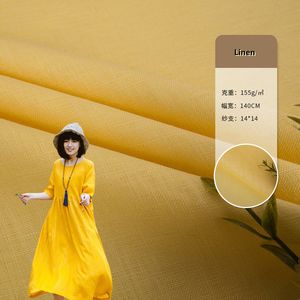 Supplier of Nature Cotton Linen Fabric for Shirt Fabric Dress