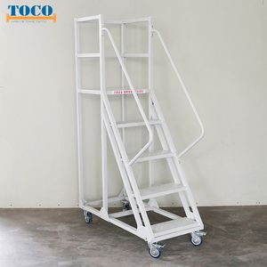 China Supplier Mobile Customized Platform Step Stair with Wheels