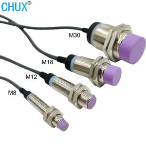 Chux M8 M12 M18 M30 Inductive Proximity Sensor NPN PNP Flush Non Fulsh Waterproof Approach Switch