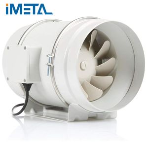 Industrial Hydroponics 8'' Inline Duct Extractor Mixed Flow Fan Ventilation Exhaust Fan