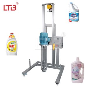 Industrial Movable Hand Gel Lotion High Speed Homogenizer Liquid Soap Detergent Resin Dispersing Mixer Blending Mixing Machine Dissolver Agitator