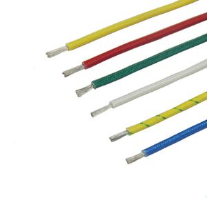 Heat Resistant Glass Fiber Braided High Temperature Silicone Wire and Cable 0.3mm 0.5mm 0.75mm 1.0mm 1.5mm 2.5mm 4mm 6mm