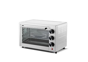 18L Electric Toaster Countertop Oven with 3 Knobs for for Heating Cooking