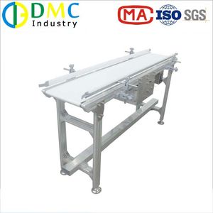 White PU Belt Conveyor Food Conveyor Stainless Steel Linear Straight Running Belt Conveyor Small Food Conveyor