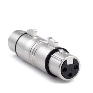 3-core XLR Female Adapter for Audio Balanced Microphone Speaker Connector Plug