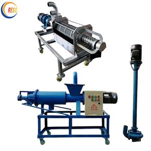 Farm Sewage Treatment Sludge Dehydrato Cow Dung Screw Press Dryer Pig Manure Dewatering Machine