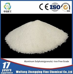 Drinking Water Grade CAS No 10043-01-3 Iron Fee Aluminium Sulphate for Water Treatment