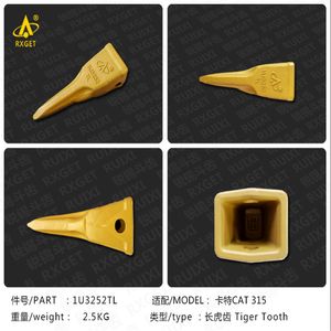 1u3252tl J250 Series Tiger Long Bucket Tooth
