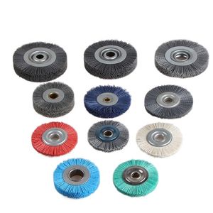 Custom Silicon Carbide Abrasive Nylon Wire Circular Round Wheel Brush