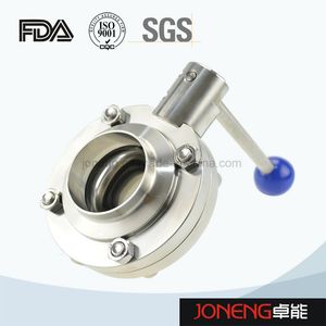 Hygienic Stainless Steel Butterfly Valve with FDA Seal (JN-BV1001)